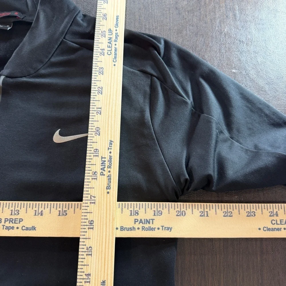 Tiger Woods Collection Nike Men's Black 1/4 Zip Collared Pullover Shirt Sz M